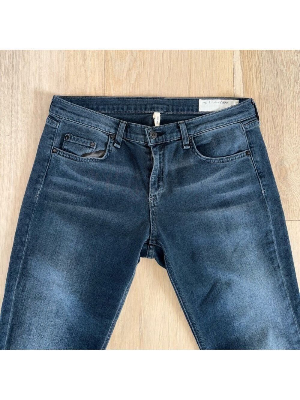 rag & bone The Dre Jeans Dark Wash Straight Leg Jeans Size 29 - Picture 3 of 7